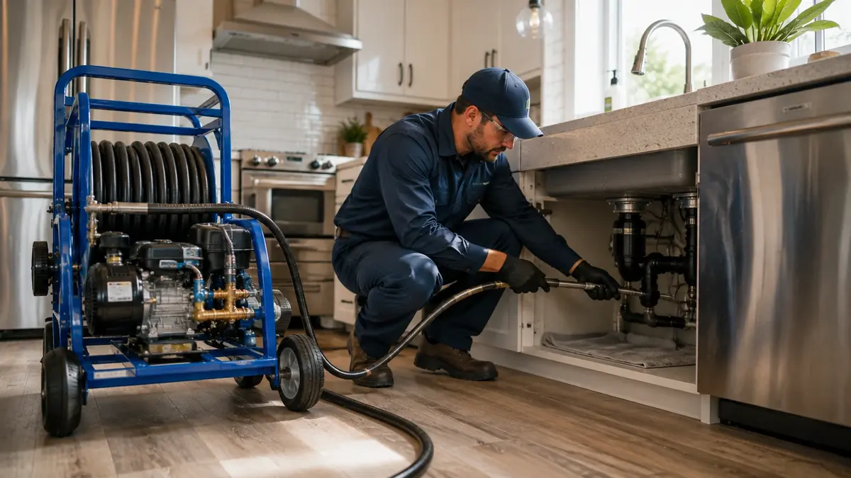 Kitchen Drain Hydro Jetting in San Marino