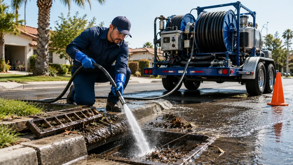 Storm Drain Hydro Jet Cleaning in San Marino